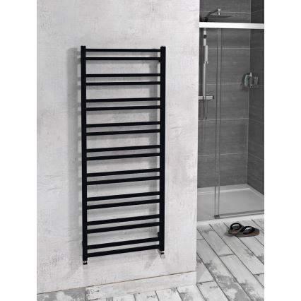 Sapho - Radiador toallero para baño METRO DOS 143x55 cm negro mate