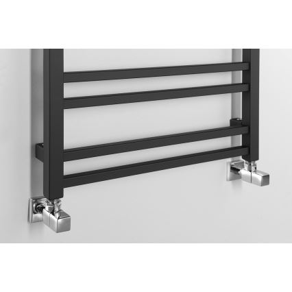 Sapho - Radiador toallero para baño METRO DOS 143x55 cm negro mate