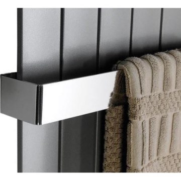 Sapho - Toallero de pared COLONNA 8x51 cm, acero inoxidable cepillado