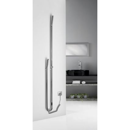 Sapho - Toallero eléctrico con temporizador DUOPASSO 45 W 170 x 12 cm cromo brillante