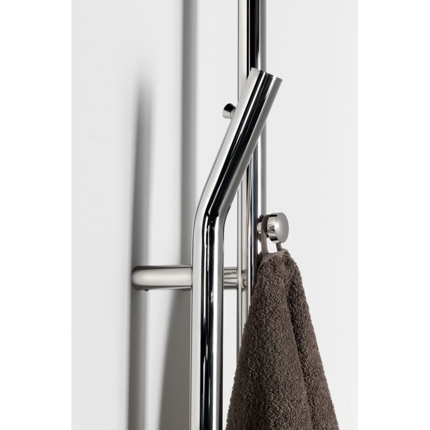 Sapho - Toallero eléctrico con temporizador DUOPASSO 45 W 170 x 12 cm cromo brillante