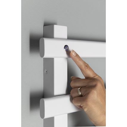 Sapho - Toallero eléctrico ELCOR 128W 92x48 cm blanco mate