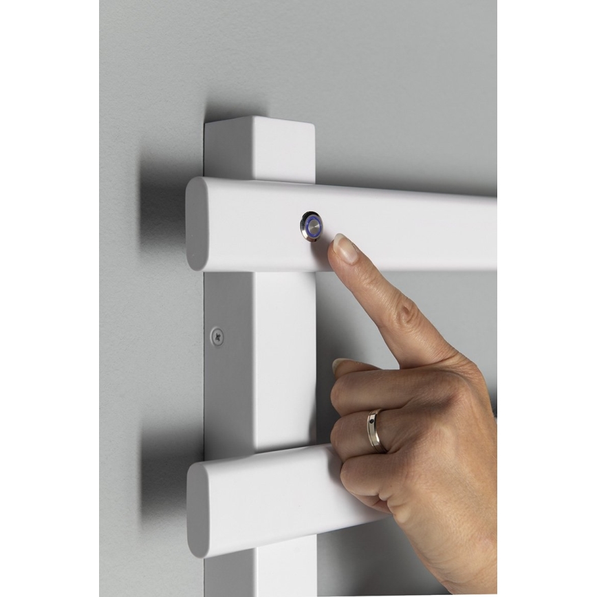 Sapho - Toallero eléctrico ELCOR 128W 92x48 cm blanco mate
