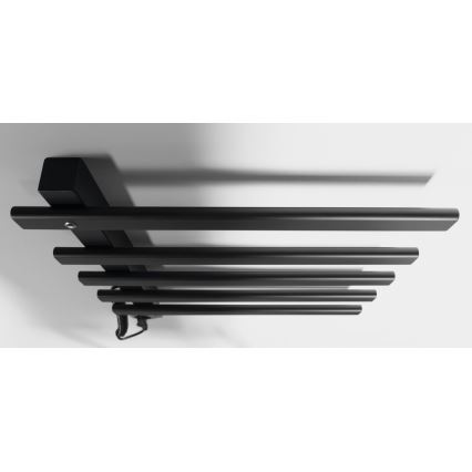 Sapho - Toallero eléctrico ELCOR 63W 48x52 cm negro mate