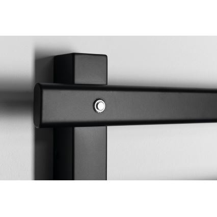 Sapho - Toallero eléctrico ELCOR 63W 48x52 cm negro mate