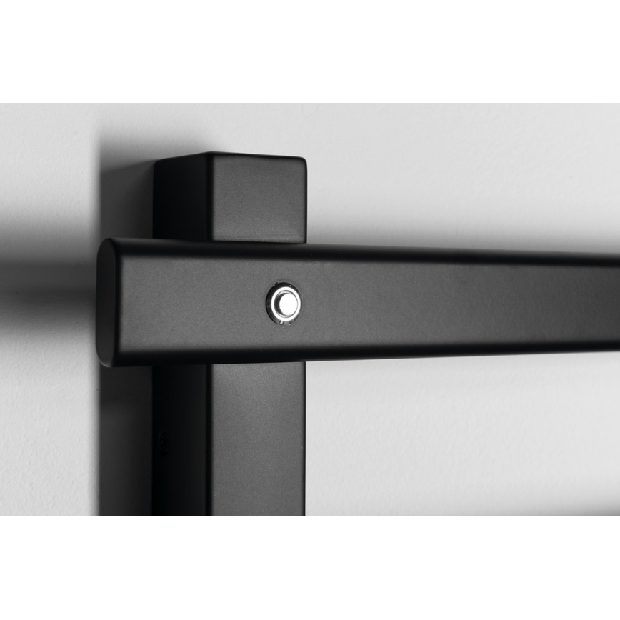 Sapho - Toallero eléctrico ELCOR 63W 48x52 cm negro mate