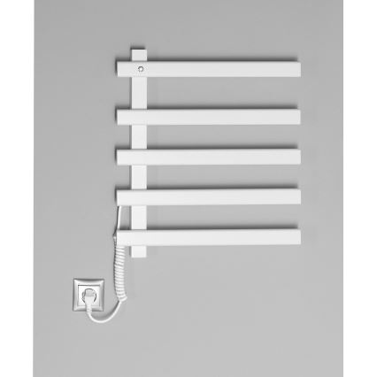Sapho - Toallero eléctrico ELCOR 63W 52x48 cm blanco mate