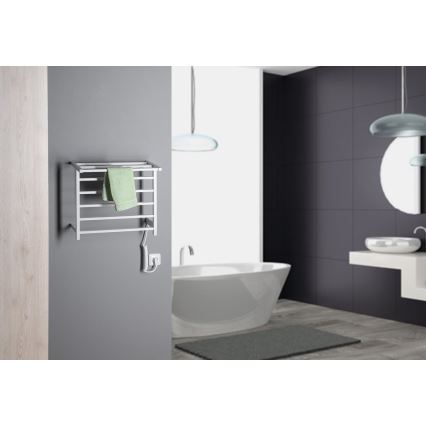 Sapho - Toallero eléctrico ELZOR 60 W 47x50 cm blanco mate