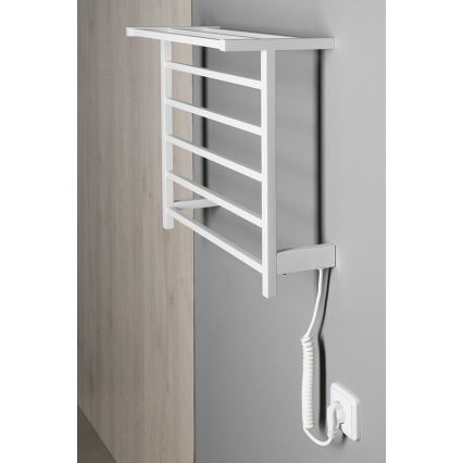 Sapho - Toallero eléctrico ELZOR 60 W 47x50 cm blanco mate