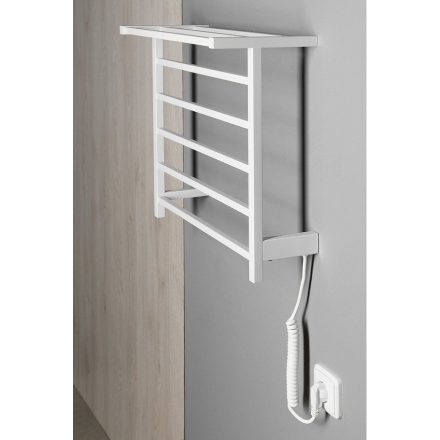 Sapho - Toallero eléctrico ELZOR 60 W 47x50 cm blanco mate