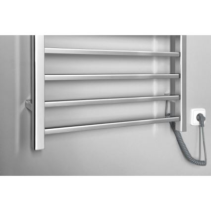 Sapho - Toallero eléctrico ESKINADO 130W 150x60 cm acero inoxidable/cromo pulido