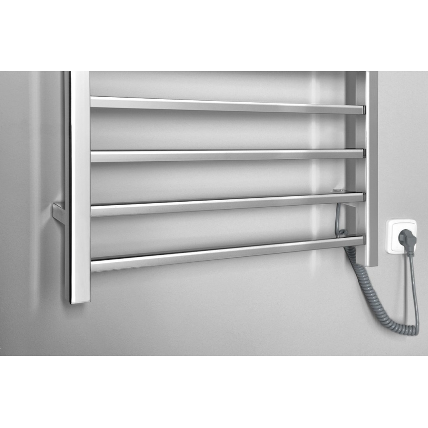 Sapho - Toallero eléctrico ESKINADO 130W 150x60 cm acero inoxidable/cromo pulido