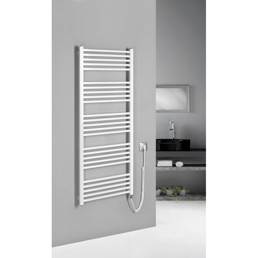 Sapho - Toallero eléctrico METRO-E 500W 134x50 cm blanco
