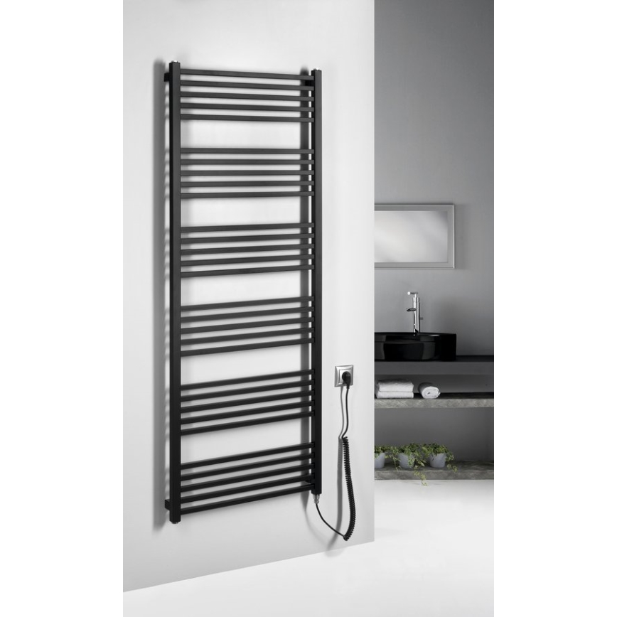 Sapho - Toallero eléctrico METRO-E 800W 162x60 cm negro mate