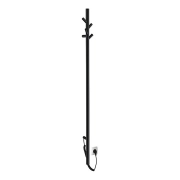 Sapho - Toallero eléctrico PASADOR 30W 150x15 cm negro mate