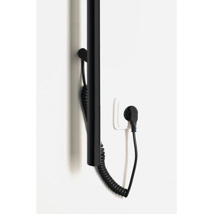 Sapho - Toallero eléctrico PASADOR 30W 150x15 cm negro mate
