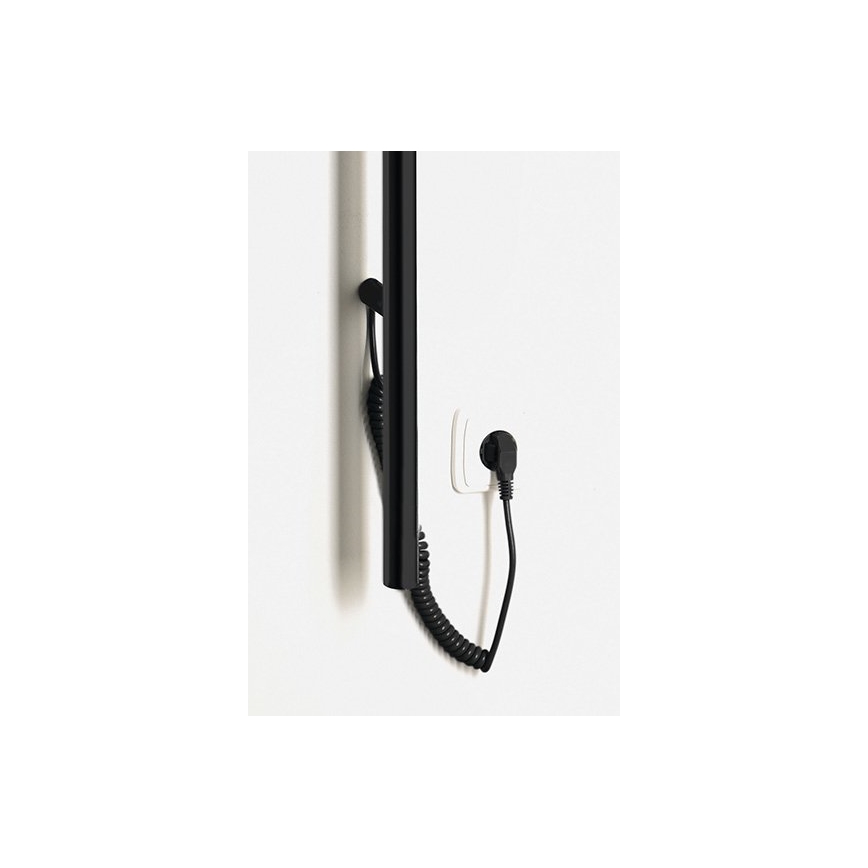 Sapho - Toallero eléctrico PASADOR 30W 150x15 cm negro mate