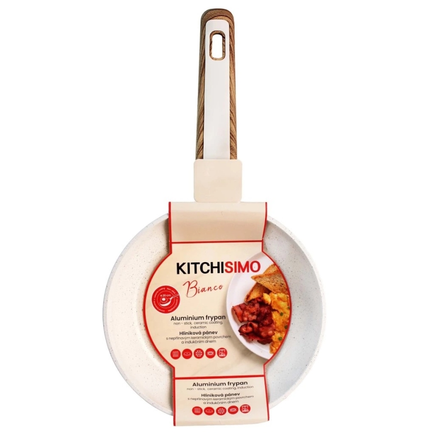 Sartén BIANCO 20 cm crema/marrón