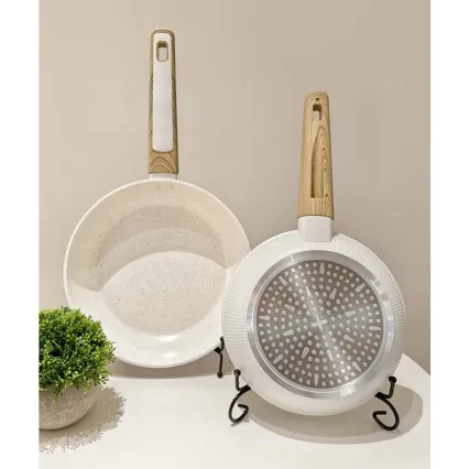Sartén BIANCO 24 cm crema/marrón