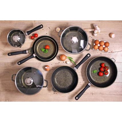 Sartén honda KITCHISIMO 24 cm negra