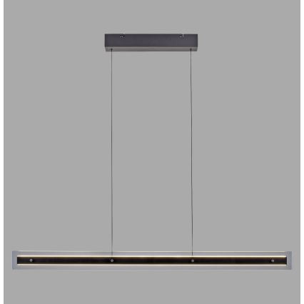 Schöner Wohnen 11316-18 - Lámpara colgante LED regulable suspendida por cable LENA LED/32W/230V 105 cm negra