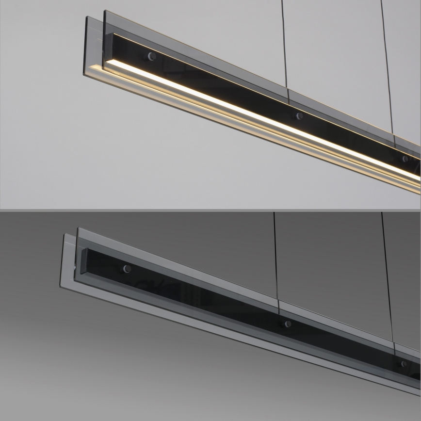 Schöner Wohnen 11316-18 - Lámpara colgante LED regulable suspendida por cable LENA LED/32W/230V 105 cm negra