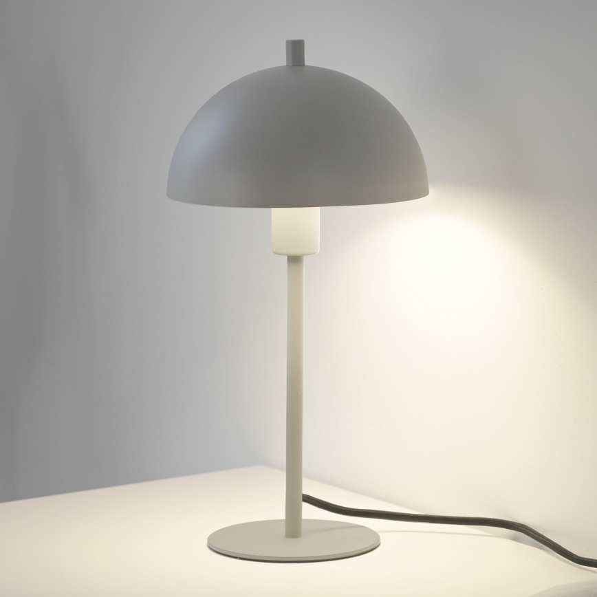 Schöner Wohnen 11726-39 - Lámpara de mesa ALI 1xE14/15W/230V gris