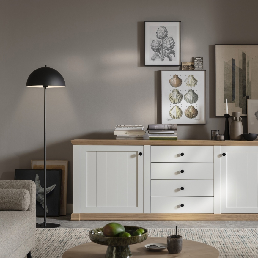 Schöner Wohnen 11727-18 - Lámpara de pie ALI 1xE27/25W/230V, negra