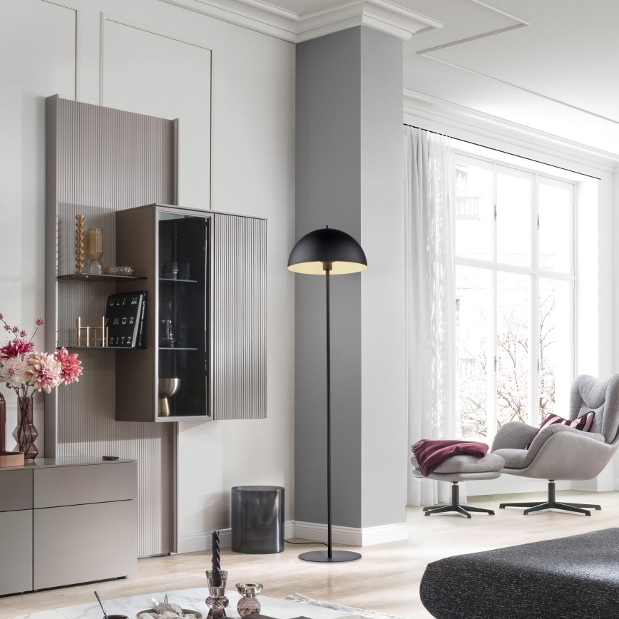 Schöner Wohnen 11727-18 - Lámpara de pie ALI 1xE27/25W/230V, negra