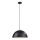 Schöner Wohnen 11728-18 - Lámpara colgante con cable ALI 1xE27/25W/230V Ø 38 cm negra