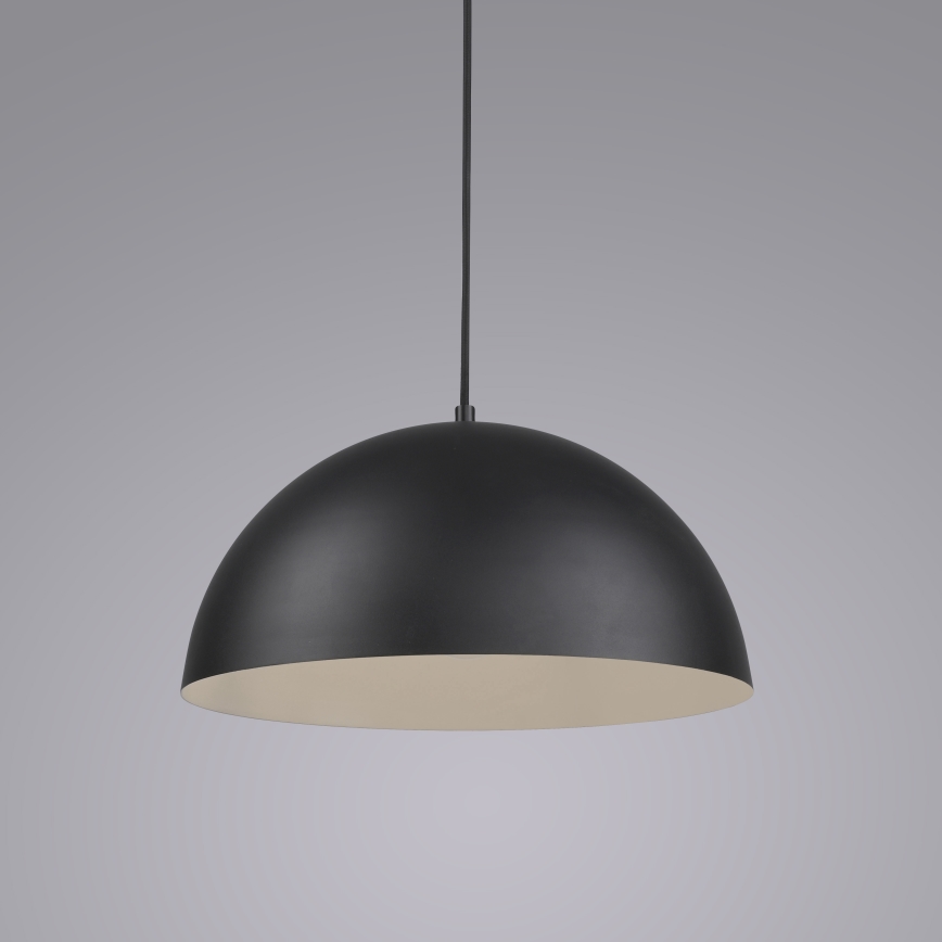 Schöner Wohnen 11728-18 - Lámpara colgante con cable ALI 1xE27/25W/230V Ø 38 cm negra