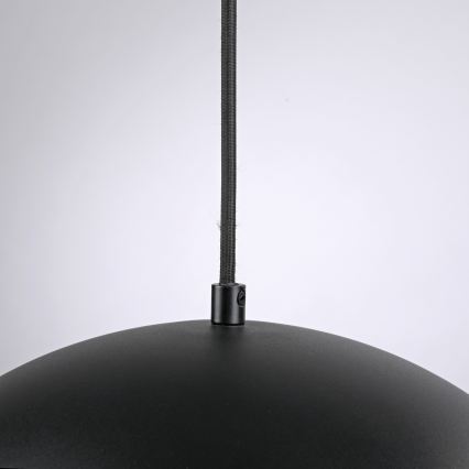 Schöner Wohnen 11728-18 - Lámpara colgante con cable ALI 1xE27/25W/230V Ø 38 cm negra