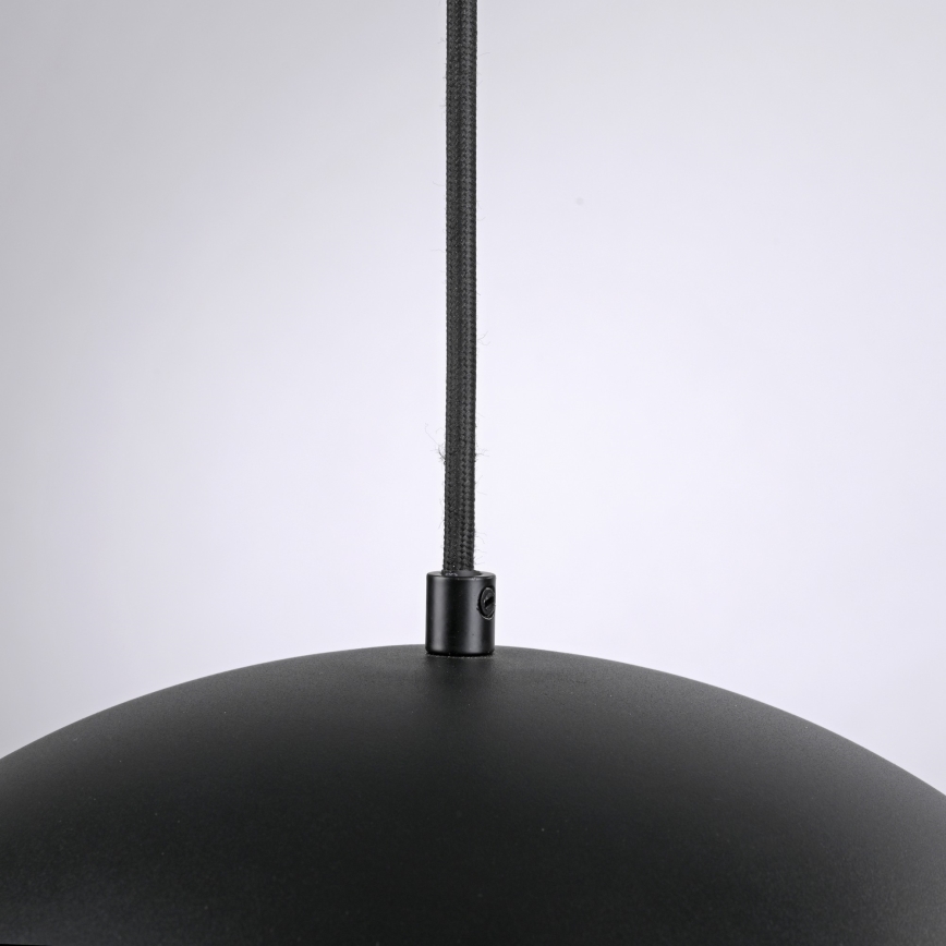 Schöner Wohnen 11728-18 - Lámpara colgante con cable ALI 1xE27/25W/230V Ø 38 cm negra