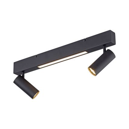 Schöner Wohnen 11793-18 - Foco LED empotrable DANTE 2xGU10/10W/230V + LED/7,2W, negro