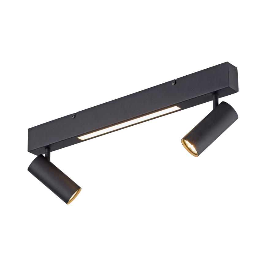 Schöner Wohnen 11793-18 - Foco LED empotrable DANTE 2xGU10/10W/230V + LED/7,2W, negro