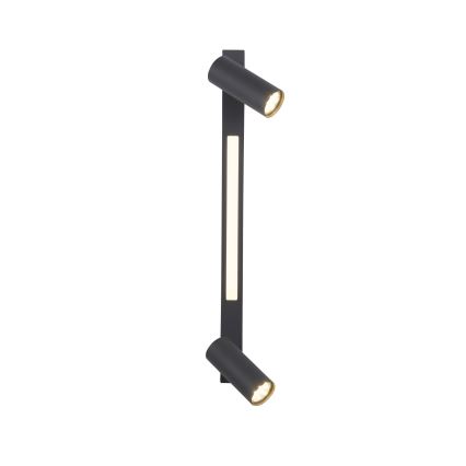 Schöner Wohnen 11793-18 - Foco LED empotrable DANTE 2xGU10/10W/230V + LED/7,2W, negro