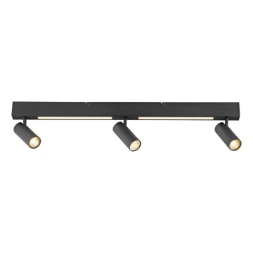 Schöner Wohnen 11794-18 - Foco orientable LED DANTE 3xGU10/10W/230V + LED/14,4W negro