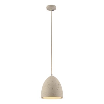 Schöner Wohnen 12540-42 - Lámpara colgante TRAVENTA con cable 1xE27/40W/230V Ø 21 cm hormigón