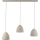 Schöner Wohnen 12541-42 - Lámpara colgante con cable TRAVENTA 3xE27/40W/230V hormigón