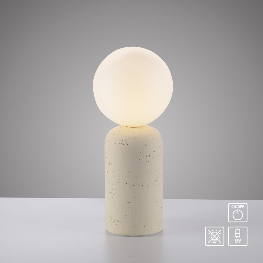 Schöner Wohnen 12543-42 - Lámpara de mesa TRAVENTA 1xG9/10W/230V hormigón