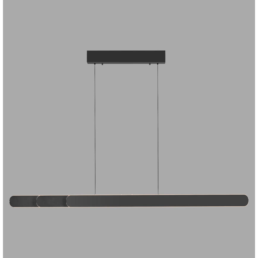 Schöner Wohnen 12577-18 - Lámpara colgante LED regulable suspendida en cable ADRIANA ROUND 2xLED/24W/230V 2700/3000/3500/4000/5000K 160 cm negro