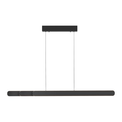 Schöner Wohnen 12577-18 - Lámpara colgante LED regulable suspendida en cable ADRIANA ROUND 2xLED/24W/230V 2700/3000/3500/4000/5000K 160 cm negro