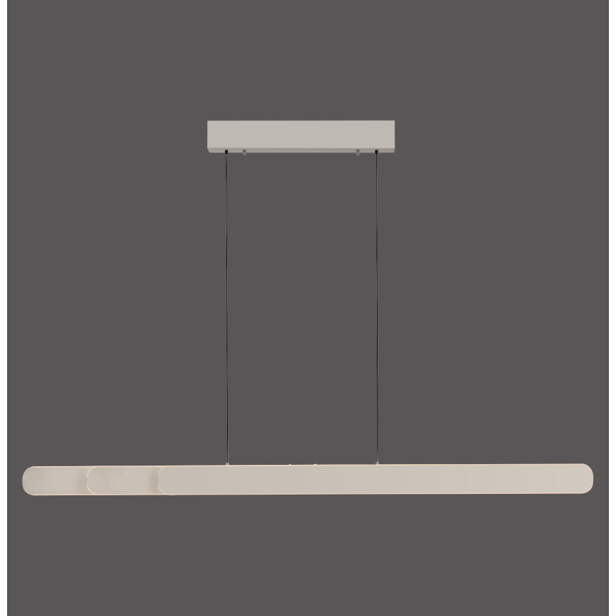 Schöner Wohnen 12577-39 - Lámpara colgante LED regulable suspendida por cable ADRIANA ROUND 2xLED/24W/230V 2700/3000/3500/4000/5000K 160 cm, gris