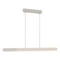 Schöner Wohnen 12577-39 - Lámpara colgante LED regulable suspendida por cable ADRIANA ROUND 2xLED/24W/230V 2700/3000/3500/4000/5000K 160 cm, gris