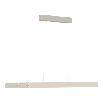 Schöner Wohnen 12577-39 - Lámpara colgante LED regulable suspendida por cable ADRIANA ROUND 2xLED/24W/230V 2700/3000/3500/4000/5000K 160 cm, gris