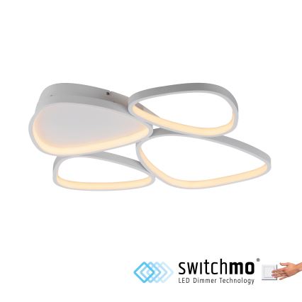 Schöner Wohnen 14038-16 - Lámpara de techo LED regulable PEBBLES LED/35,5W/230V blanca