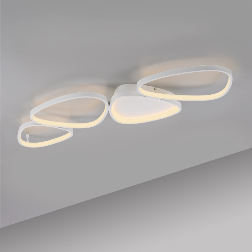 Schöner Wohnen 14039-16 - Lámpara de techo LED regulable PEBBLES LED/35,5W/230V blanco