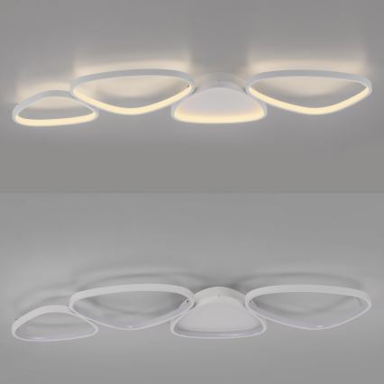 Schöner Wohnen 14039-16 - Lámpara de techo LED regulable PEBBLES LED/35,5W/230V blanco