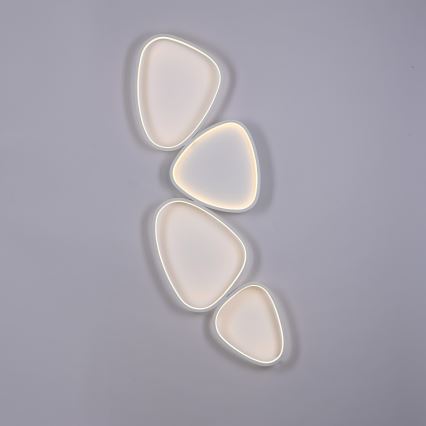 Schöner Wohnen 14039-16 - Lámpara de techo LED regulable PEBBLES LED/35,5W/230V blanco