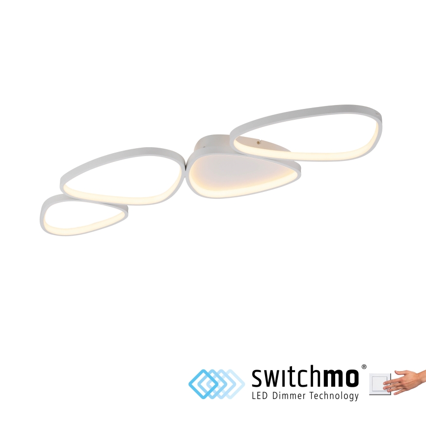 Schöner Wohnen 14039-16 - Lámpara de techo LED regulable PEBBLES LED/35,5W/230V blanco